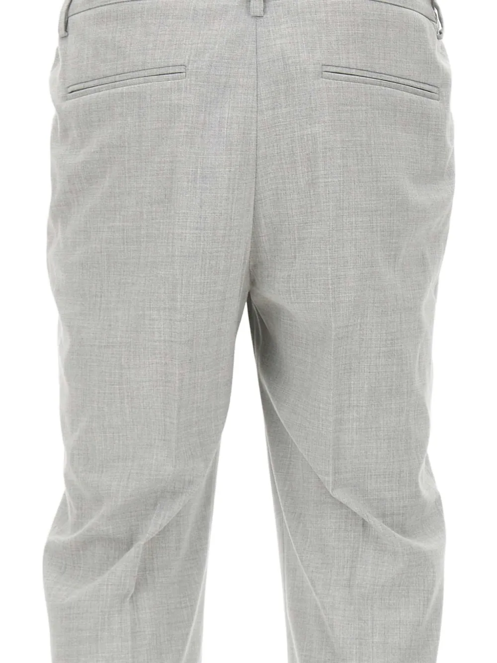 Devore Pleated Tailored Trousers In Gray