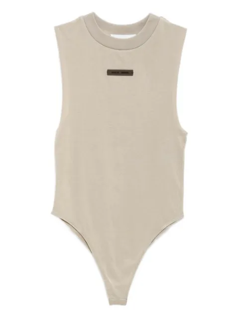 FEAR OF GOD ESSENTIALS sleeveless logo-plaque bodysuit