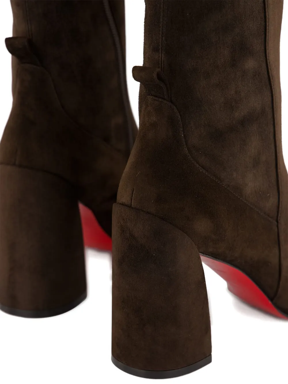 Christian Louboutin 85mm Jane Botta zip-up Boots | Brown | FARFETCH