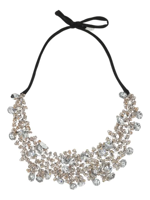 Maria Calderara crystals tie necklace