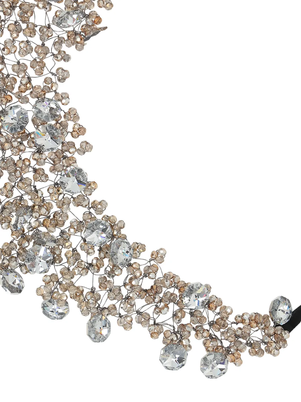Maria Calderara crystals tie necklace - Zilver
