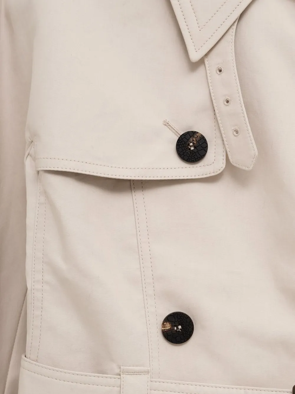 Jacquemus Double-breasted Trench Coat With Belt In Neutral