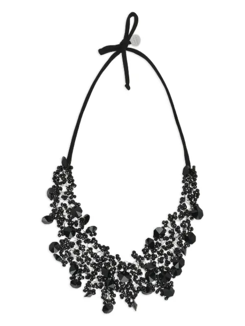 Maria Calderara crystals tie necklace