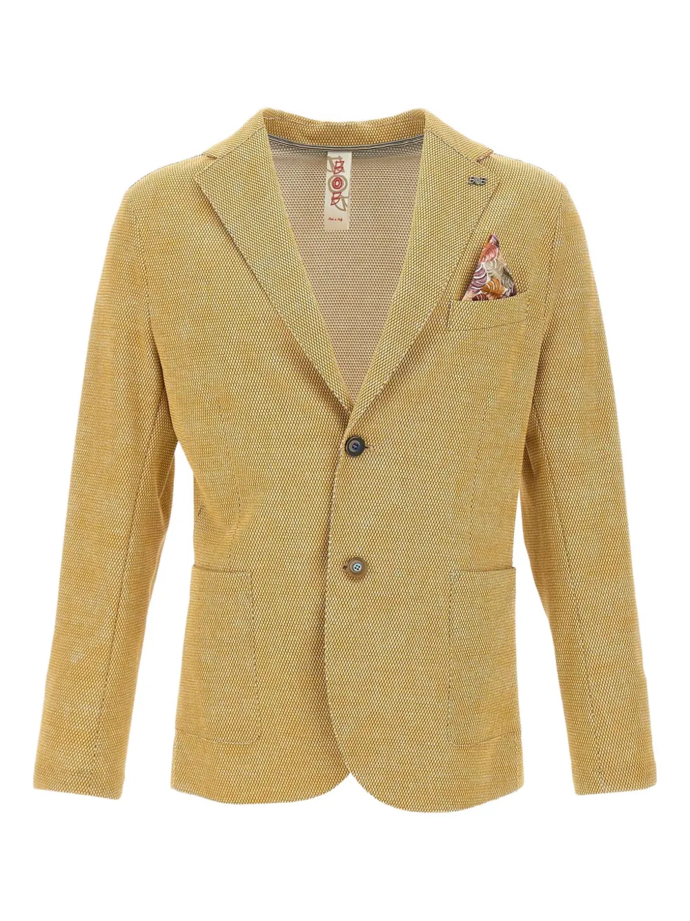 Bob Textured Two-button Blazer