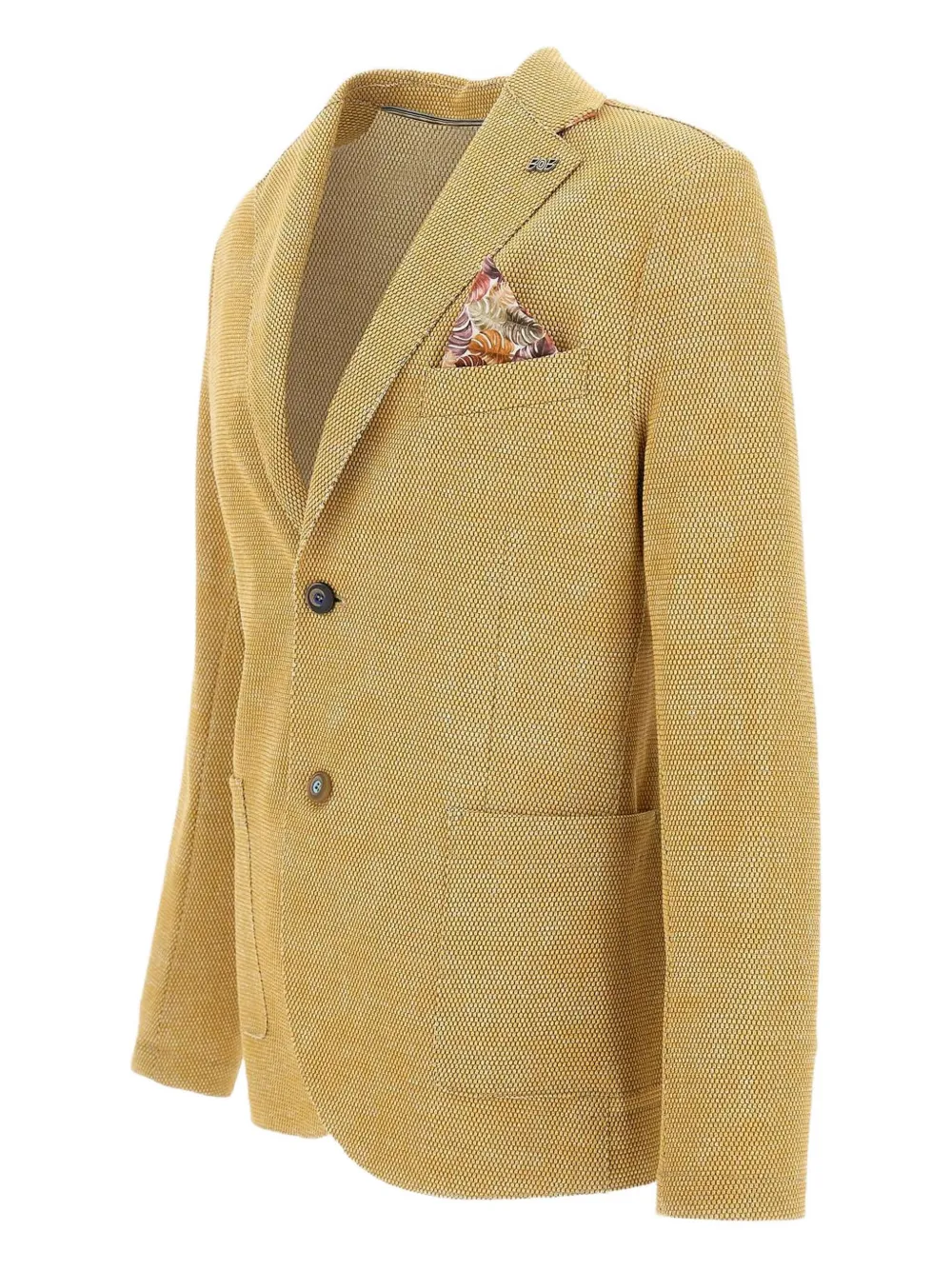 Bob Textured Two-button Blazer