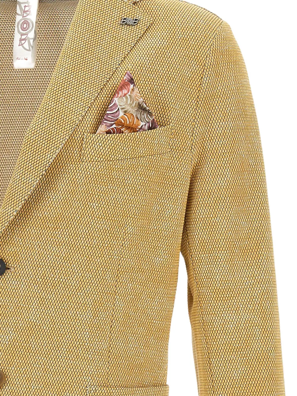 Bob Textured Two-button Blazer