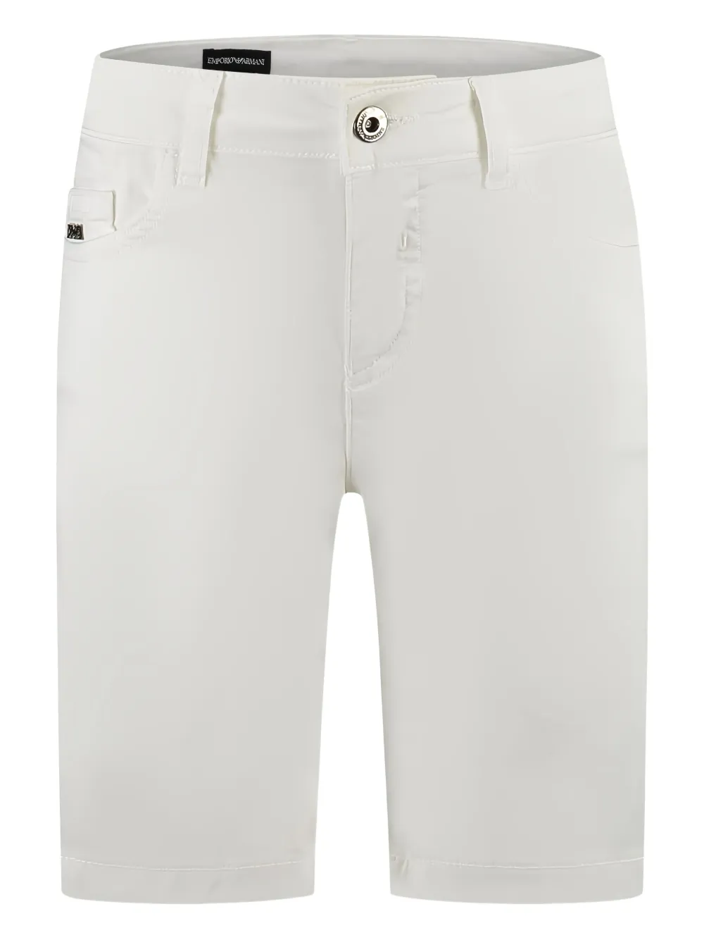 Emporio Armani Kids logo-plaque shorts | White | Image 1
