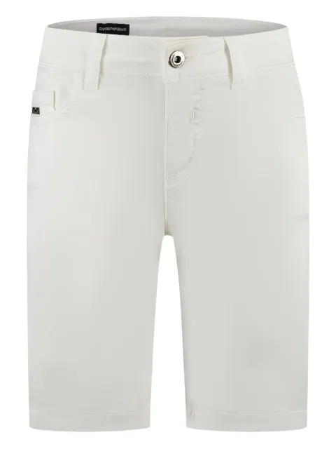 Emporio Armani Kids logo-plaque shorts