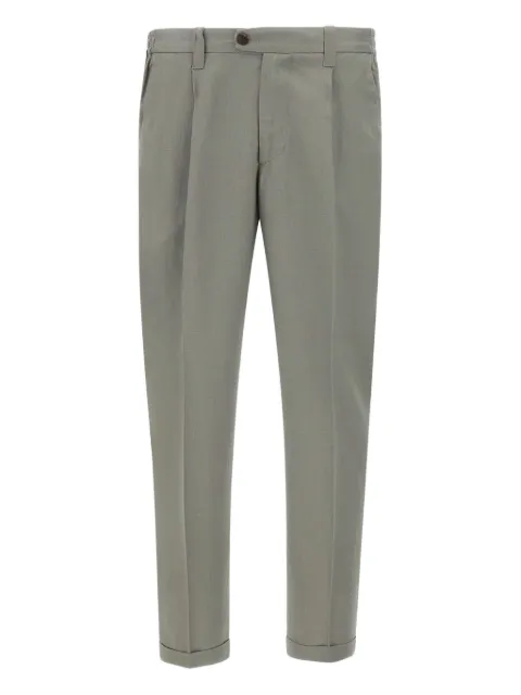 DEVORE tailored pleat-front trousers