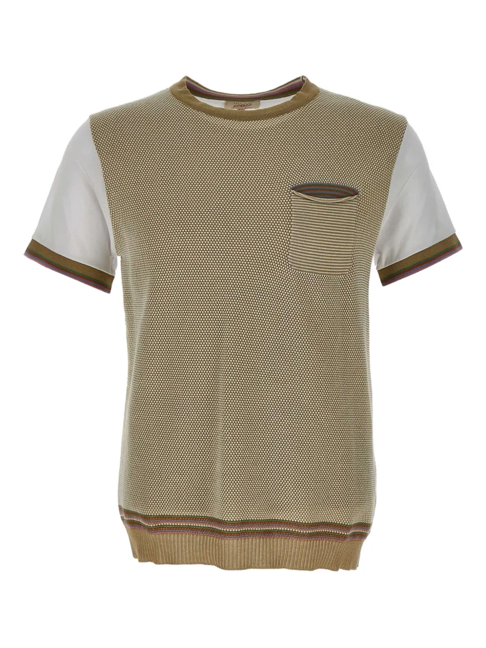 BOB Collins Unica pocket T-shirt - Toni neutri