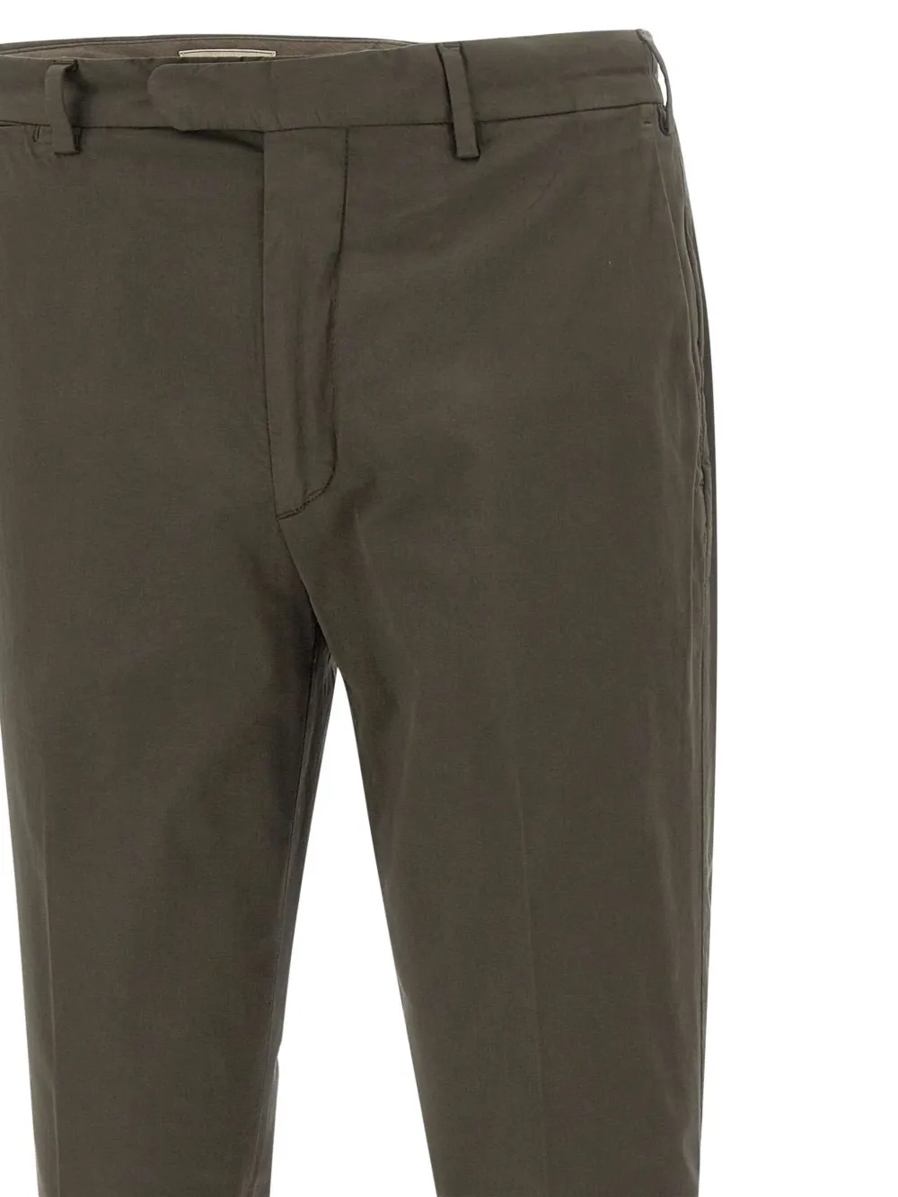 Devore Belt-loops Chinos In Green