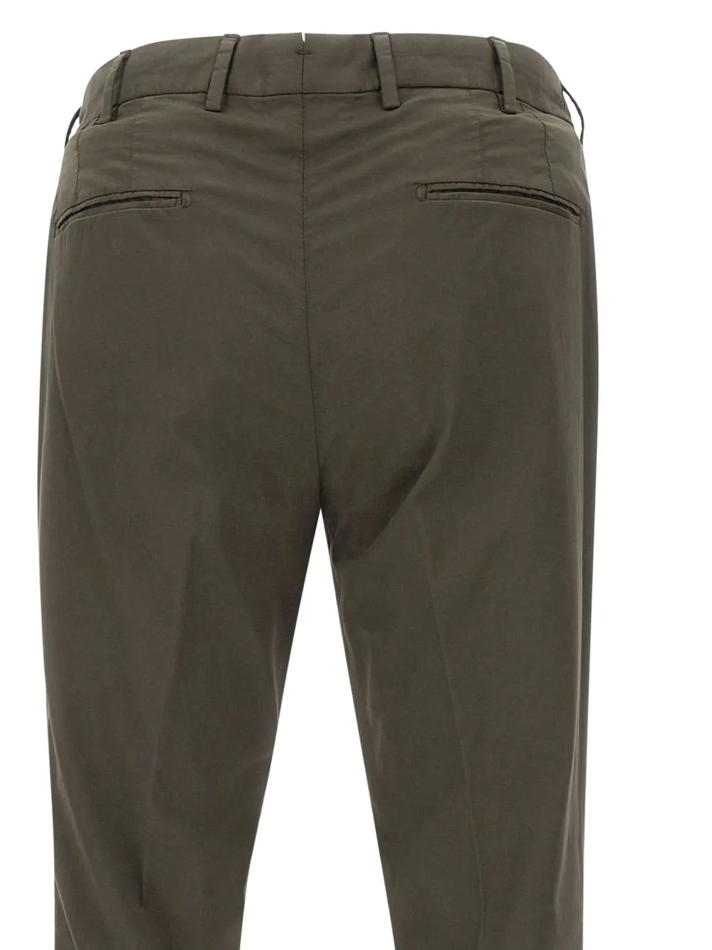 Devore Belt-loops Chinos In Green