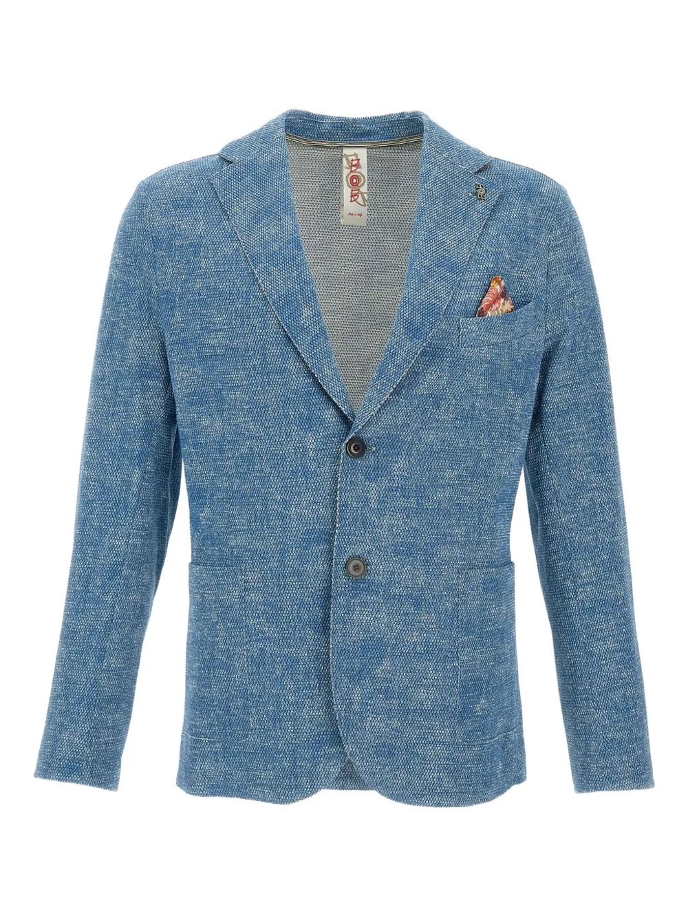 BOB blazer texturé à boutonnière | bleu | Image 1