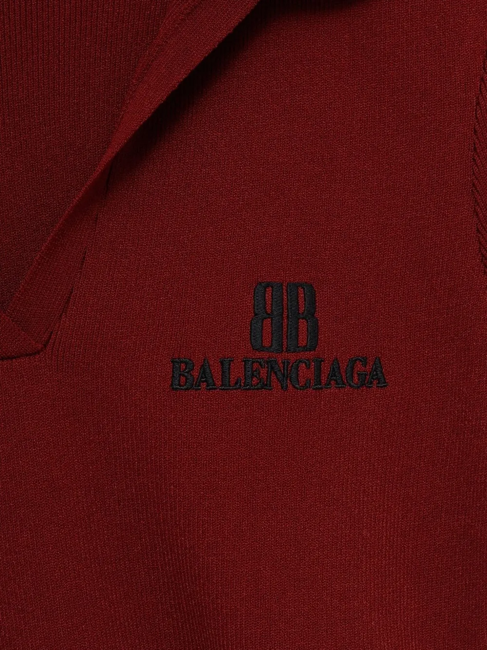 Balenciaga Polotop met geborduurd logo Rood