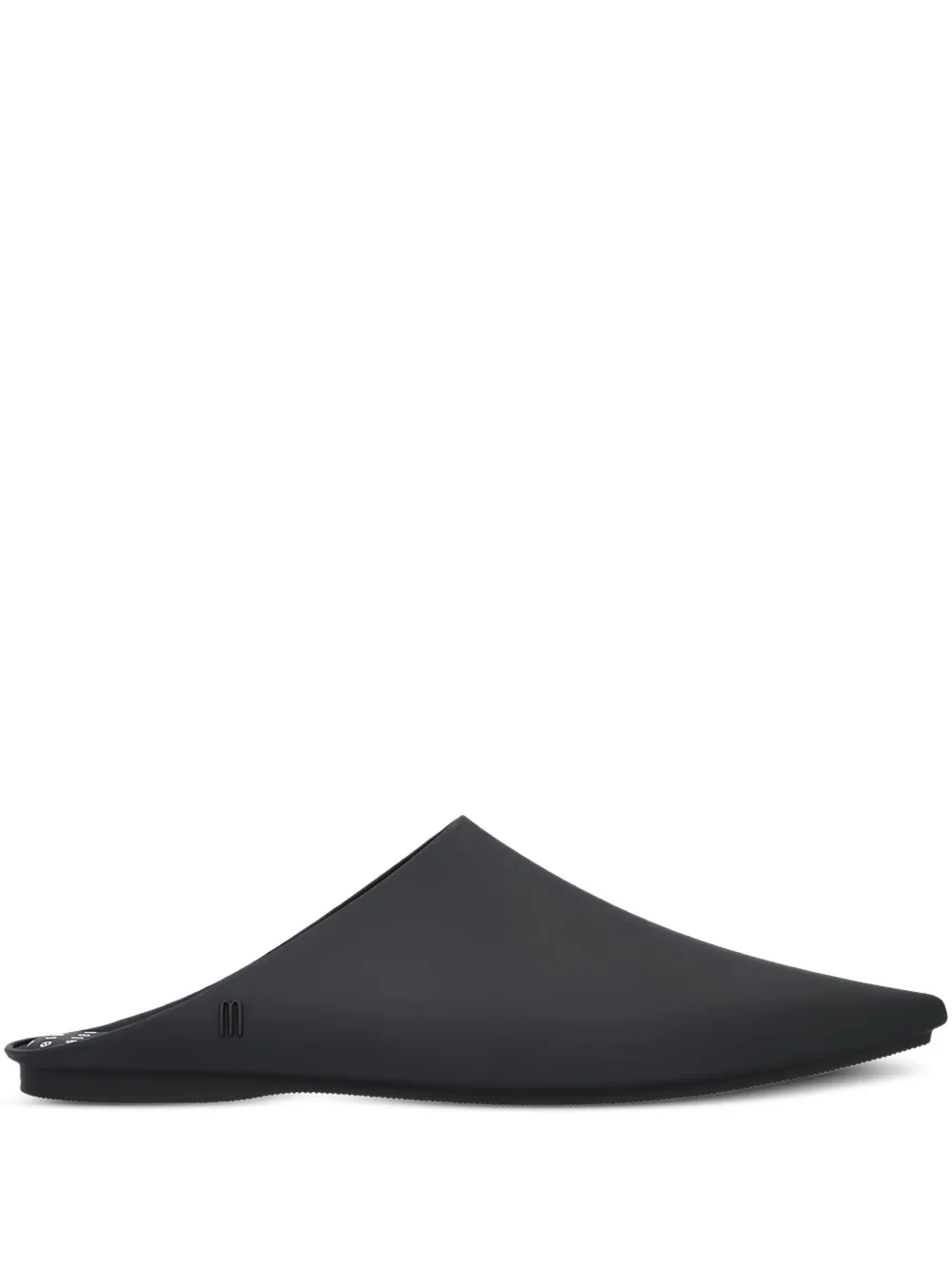 Melissa X 10 Corso Como logo-print point-toe mules Black
