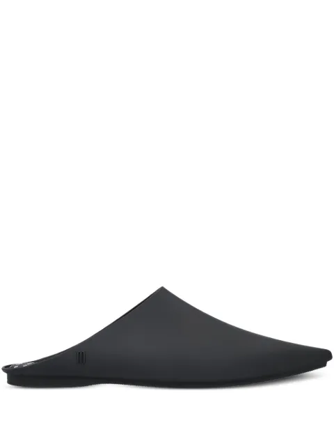 Melissa X 10 Corso Como logo-print point-toe mules