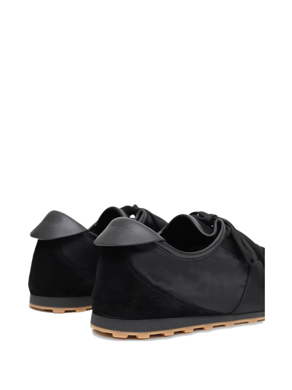 Jacquemus Le Tennis Sneakers In Hydro-treated Suede And Nylon Shoes In Black
