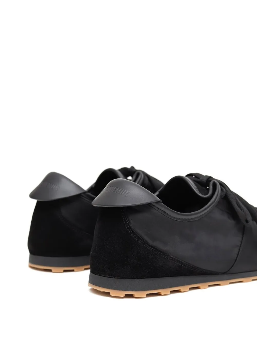Jacquemus Nylon sneakers met suède vlak Zwart