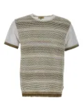 BOB Tex Unica honeycomb-patterned T-shirt - Neutrals