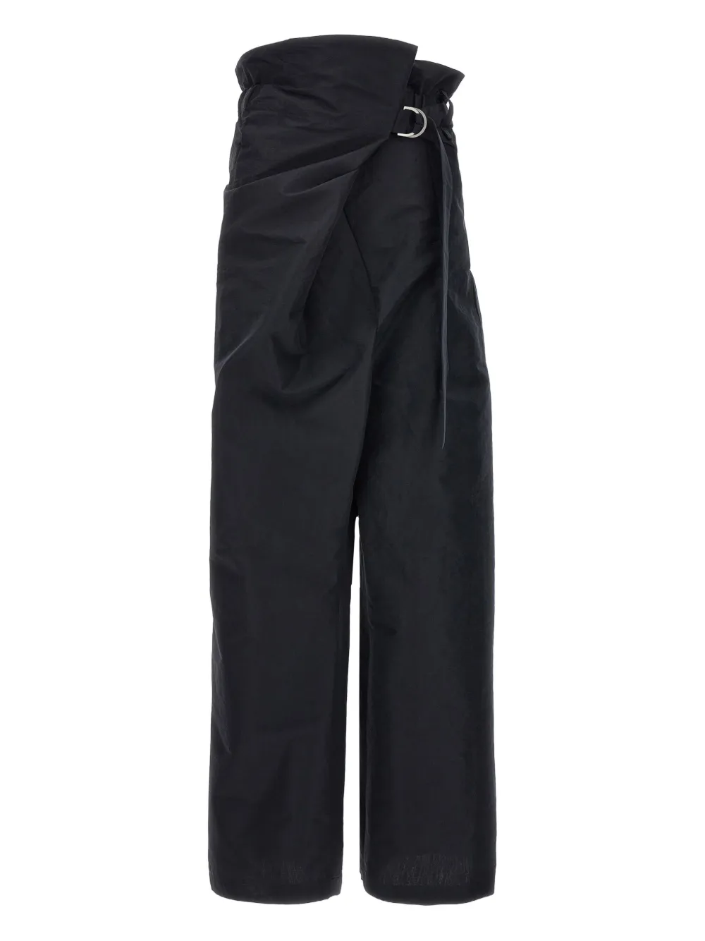 Issey Miyake elastic-waistband trousers - ブラック Issey Miyake elastic-waistband trousers - ブラック