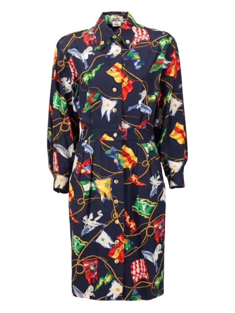 Hermès Pre-Owned 1900 patterned dress