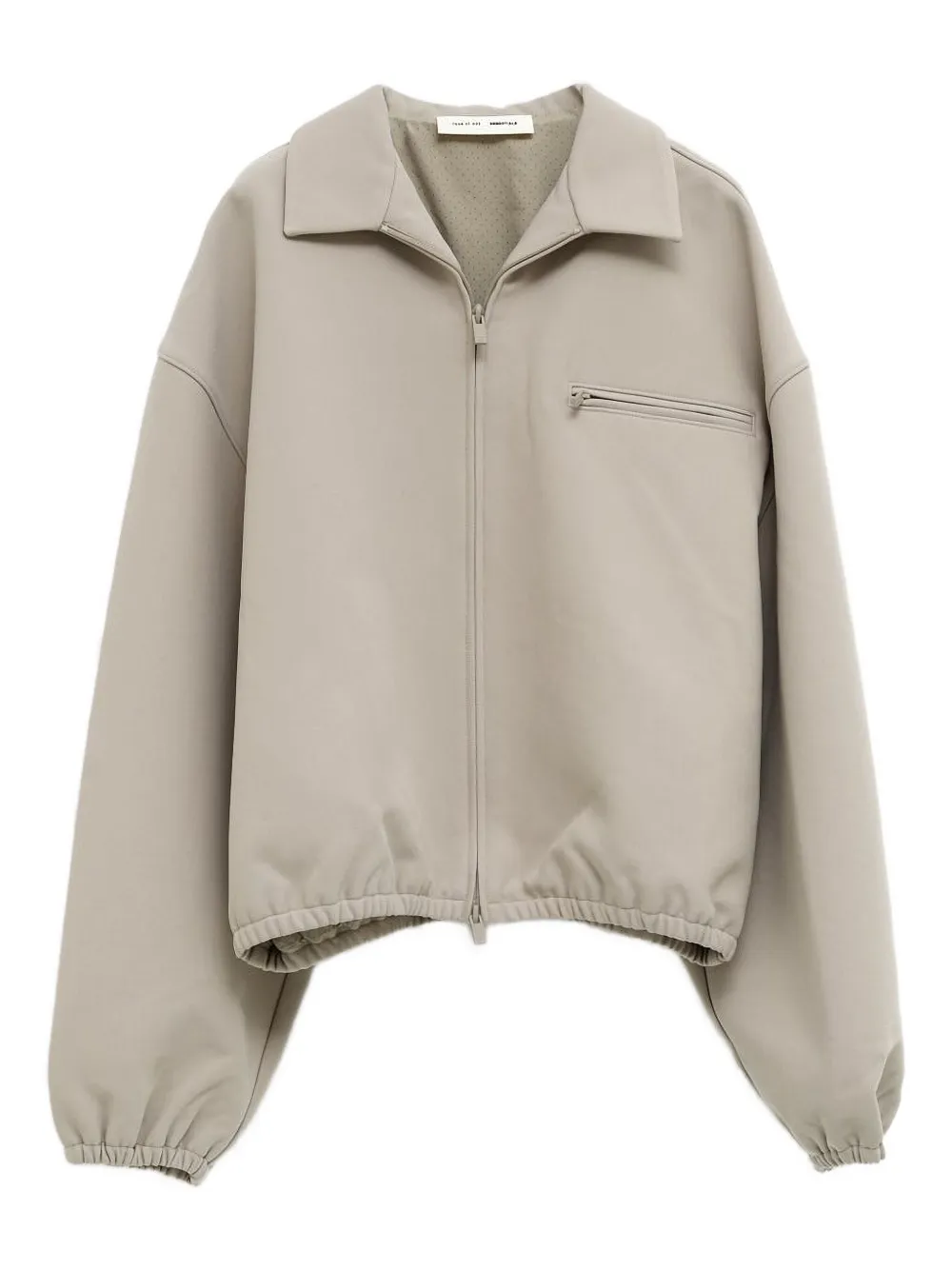FEAR OF GOD ESSENTIALS zip-up collared jacket | Grey | Image 1