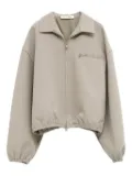 FEAR OF GOD ESSENTIALS zip-up collared jacket - Grey