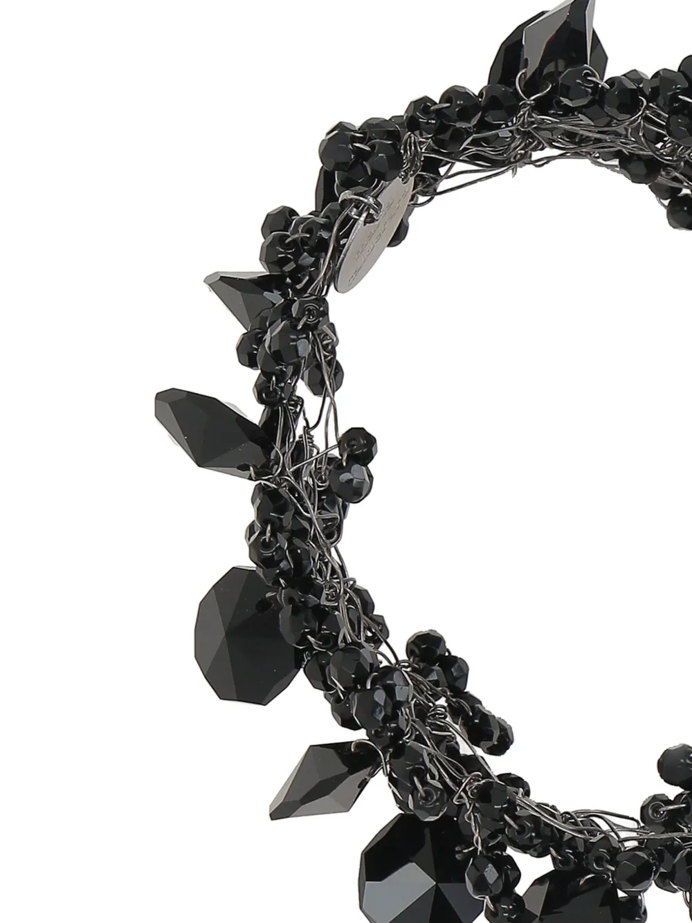 Maria Calderara beaded bijoux bracelet - Zwart