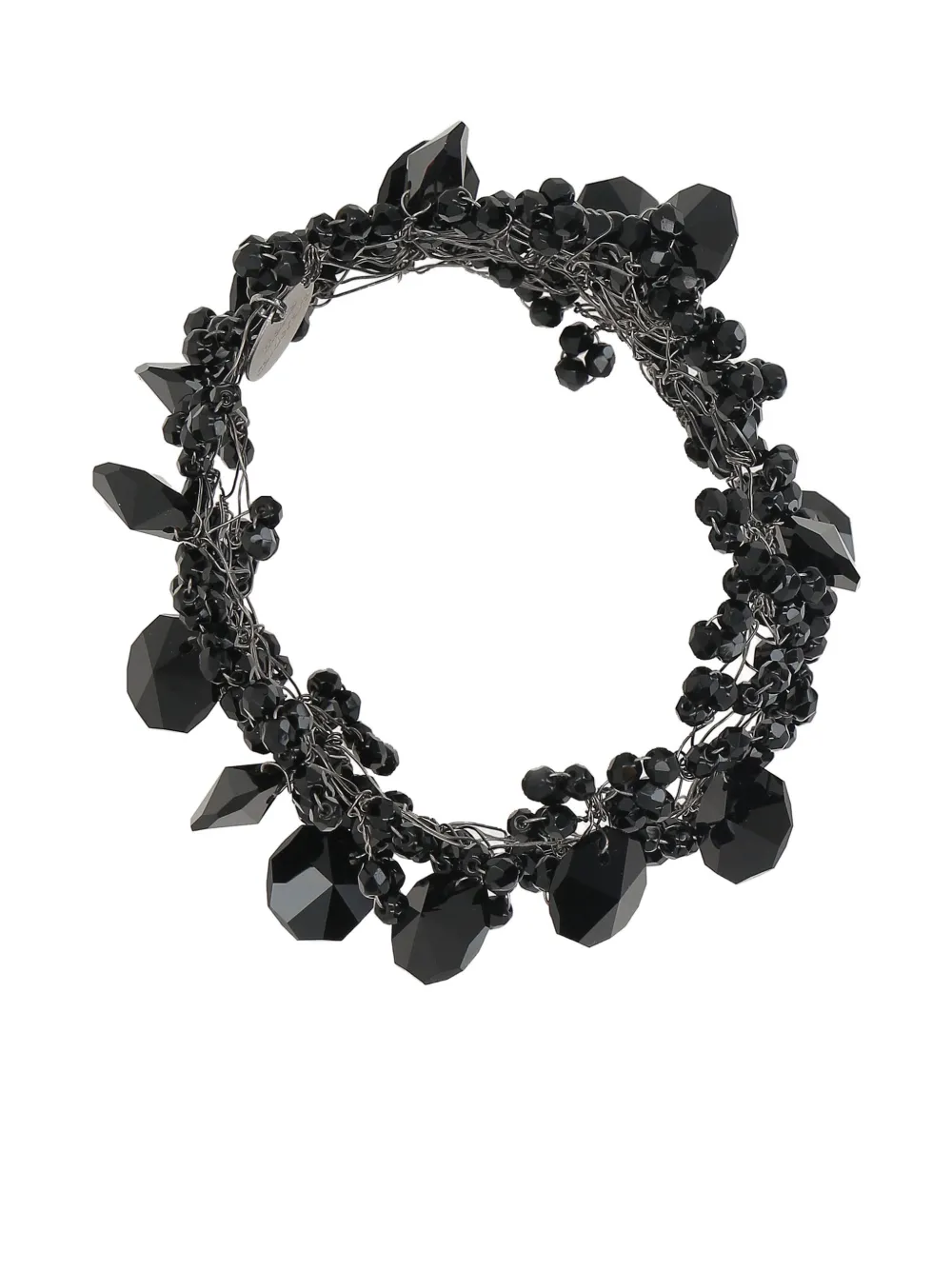 Maria Calderara beaded bijoux bracelet - Nero