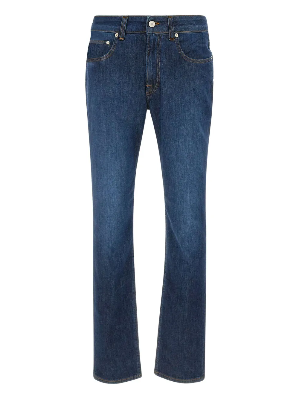 DEVORE logo-patch jeans - ブルー DEVORE logo-patch jeans - ブルー