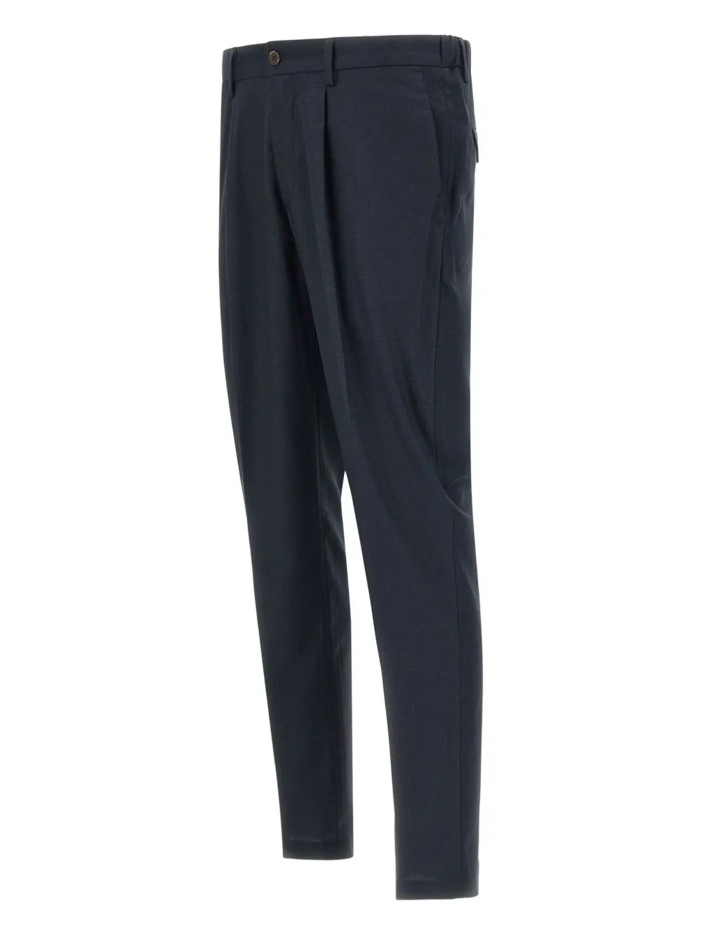 Devore Pleated Tailored Trousers In Black