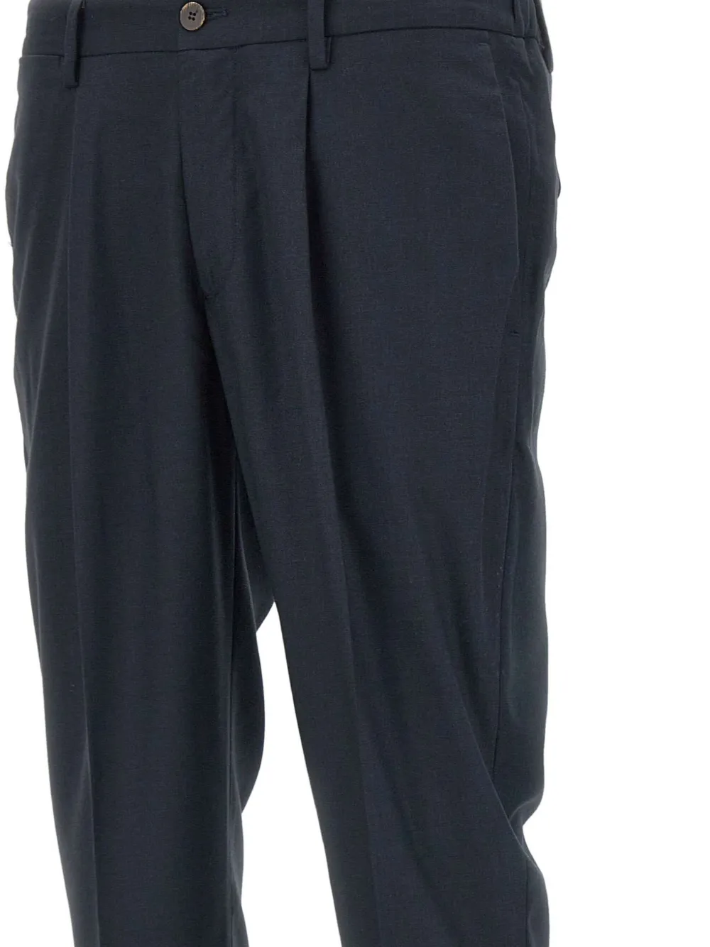 Devore Pleated Tailored Trousers In Black