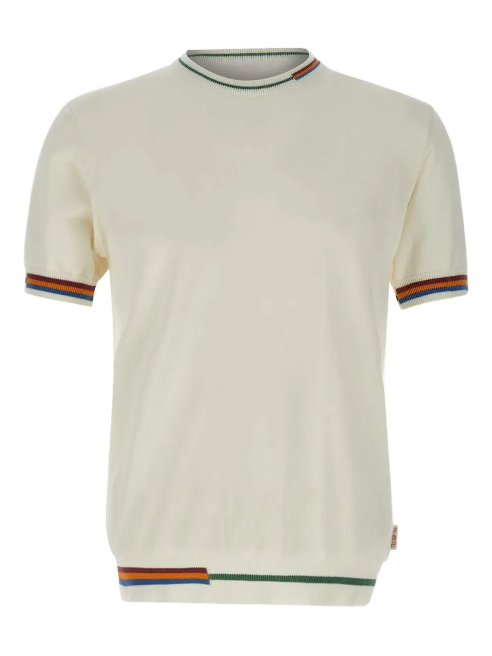 stripe-trim T-shirt