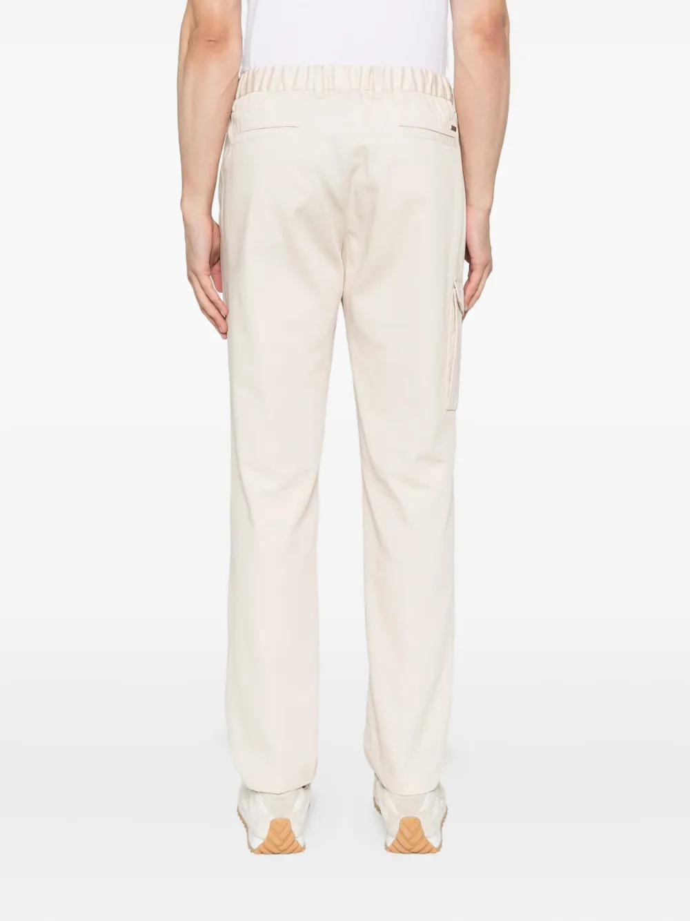 Herno Broek met cargo zak en trekkoord Beige