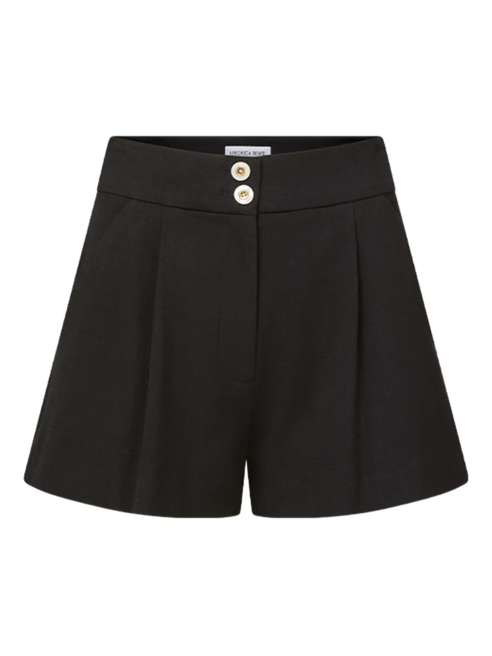 Veronica Beard Devina pleated tailored shorts Zwart