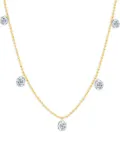 graziela 18K yellow gold Floating diamond necklace