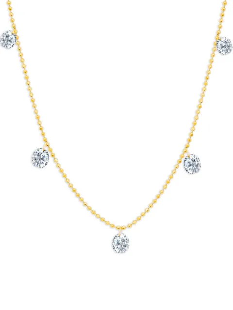 graziela 18K yellow gold Floating diamond necklace 