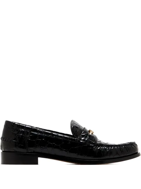 Ferragamo croc-effect loafers