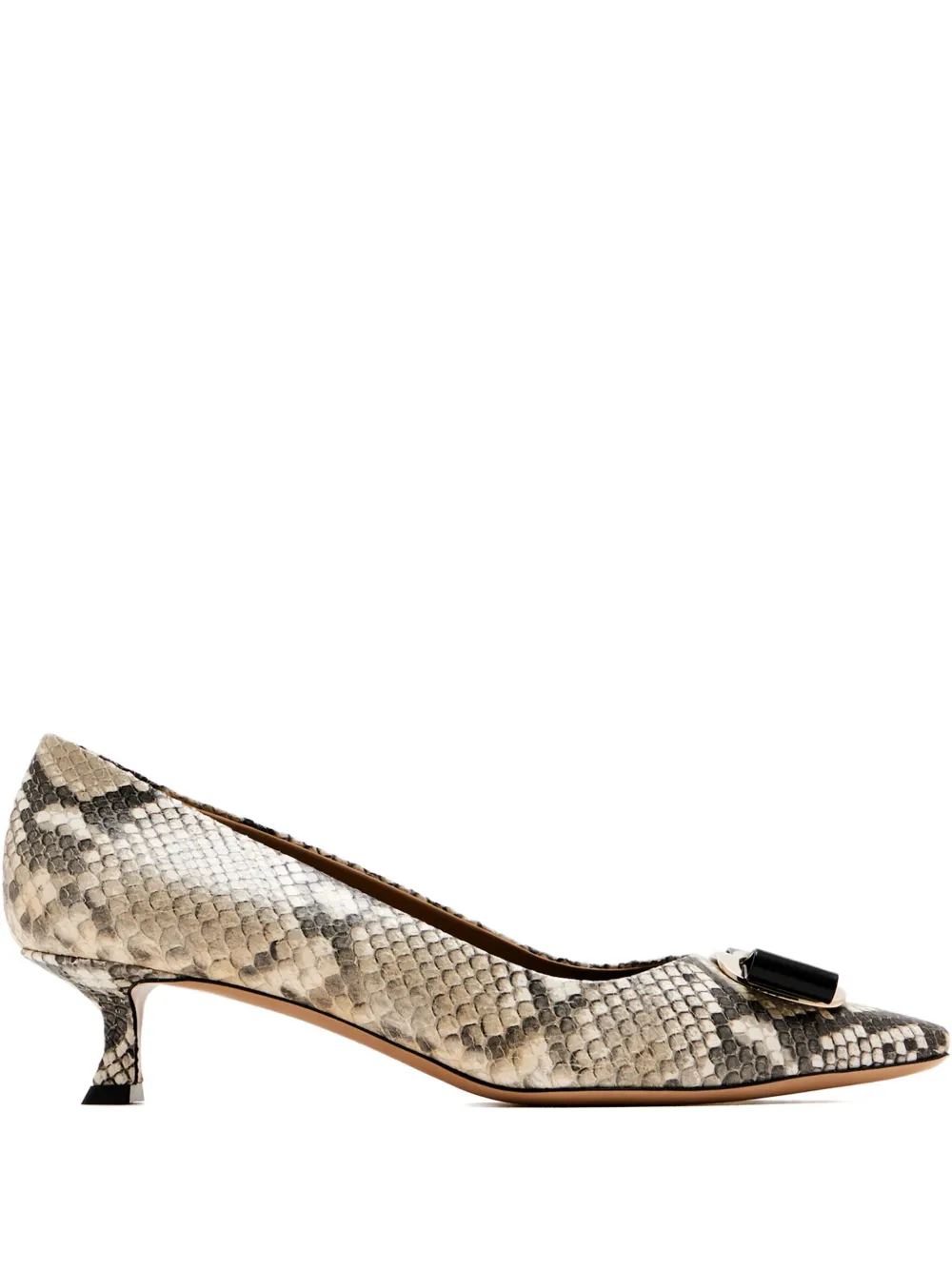 Ferragamo 40mm Zelma bow pumps Neutrals