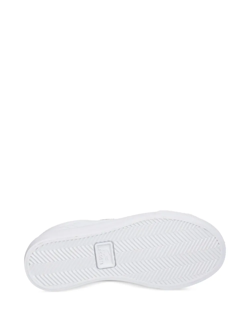 Lacoste Sneakers met krokodillen-reliëf Wit