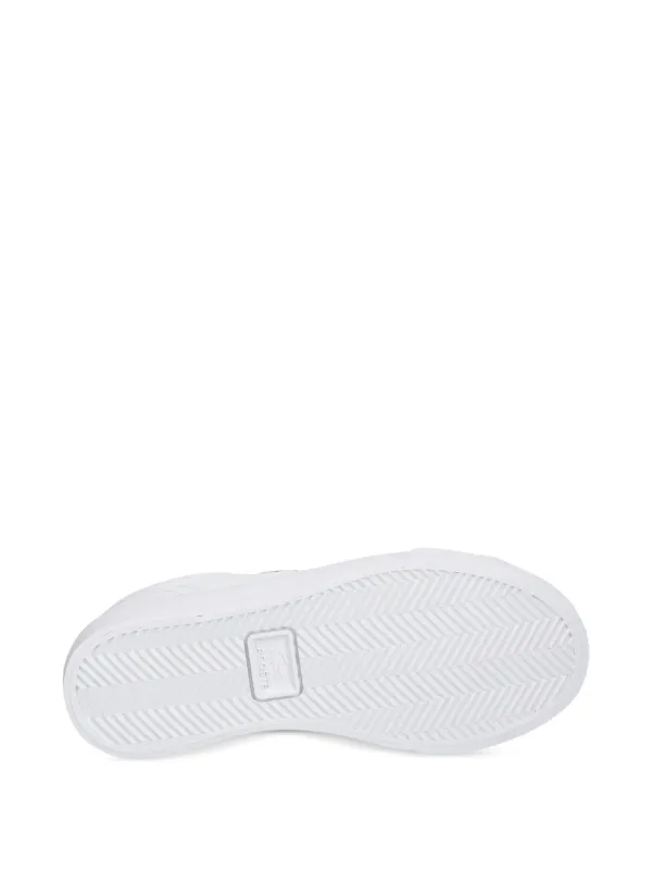 Lacoste crocodile-embossed Leather Sneakers | White | FARFETCH