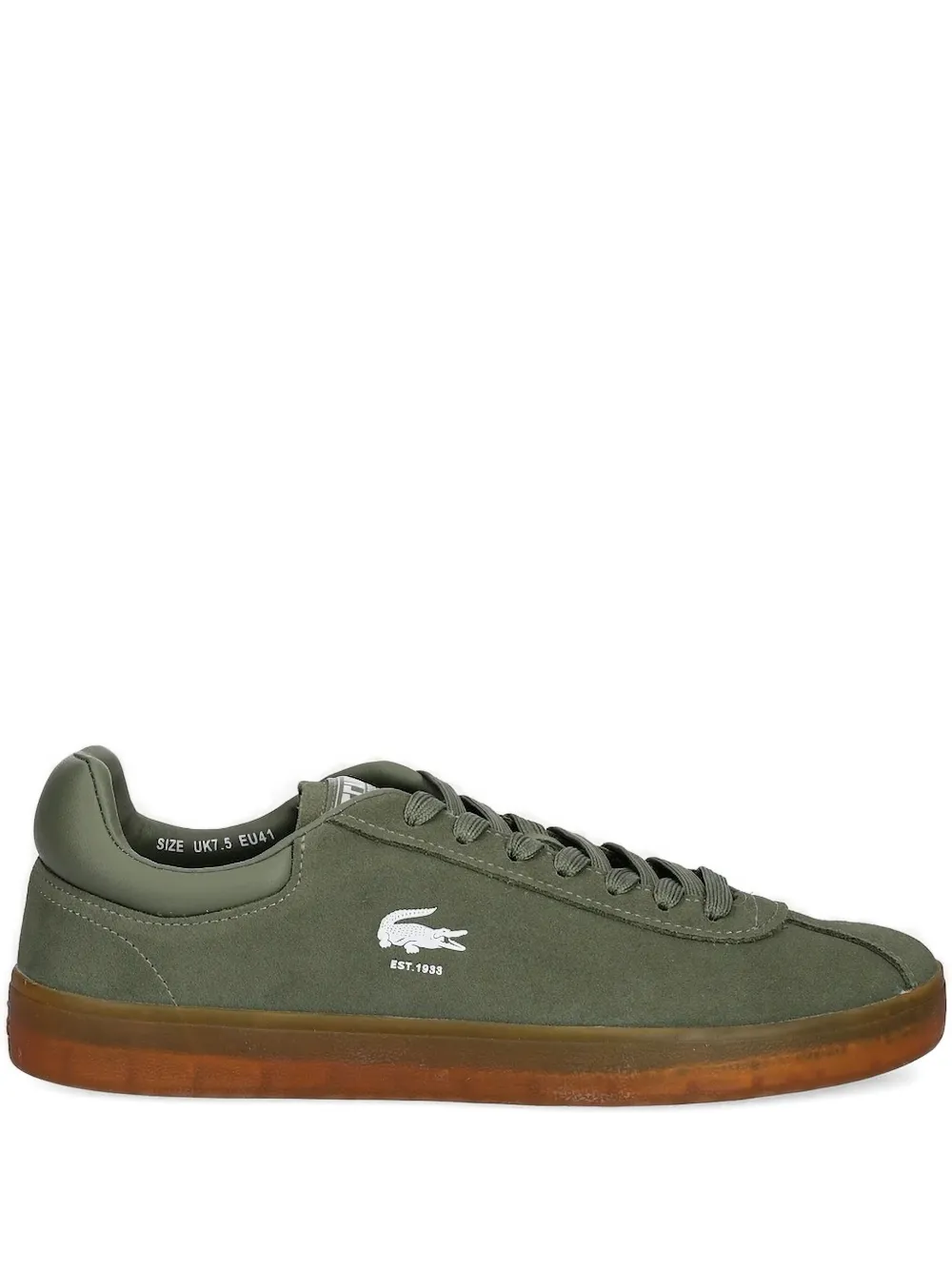Lacoste suede logo-detail sneakers | Green | Image 1