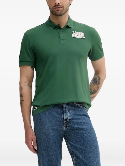 Lacoste crocodile-patch short-sleeved polo shirt