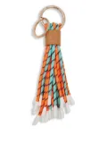 Essentiel Antwerp braided-cords keyring - Brown