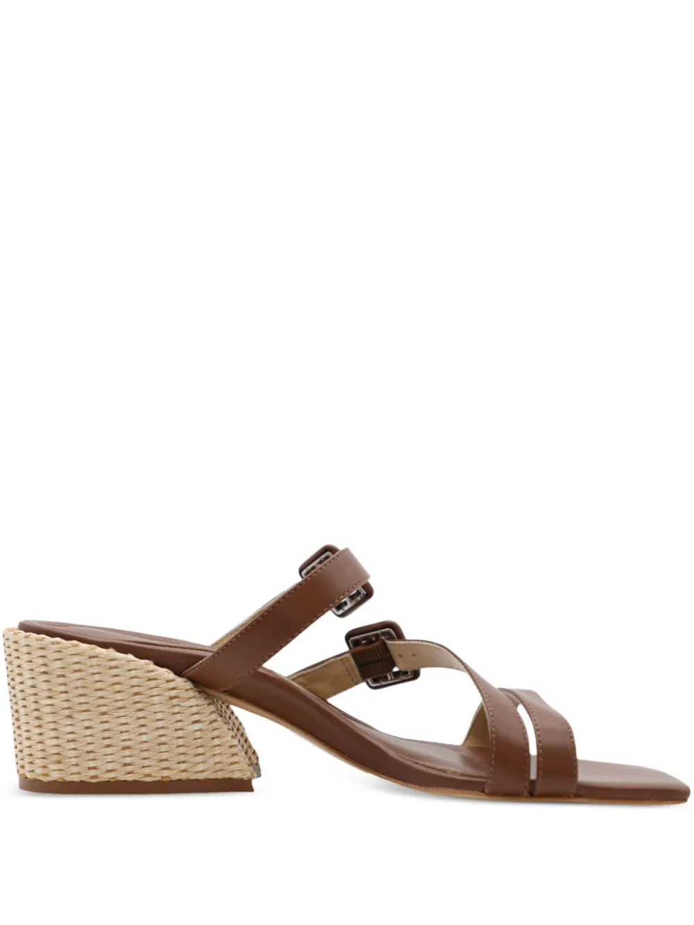 Marion Parke 50mm Cleo buckled-straps sandals Brown