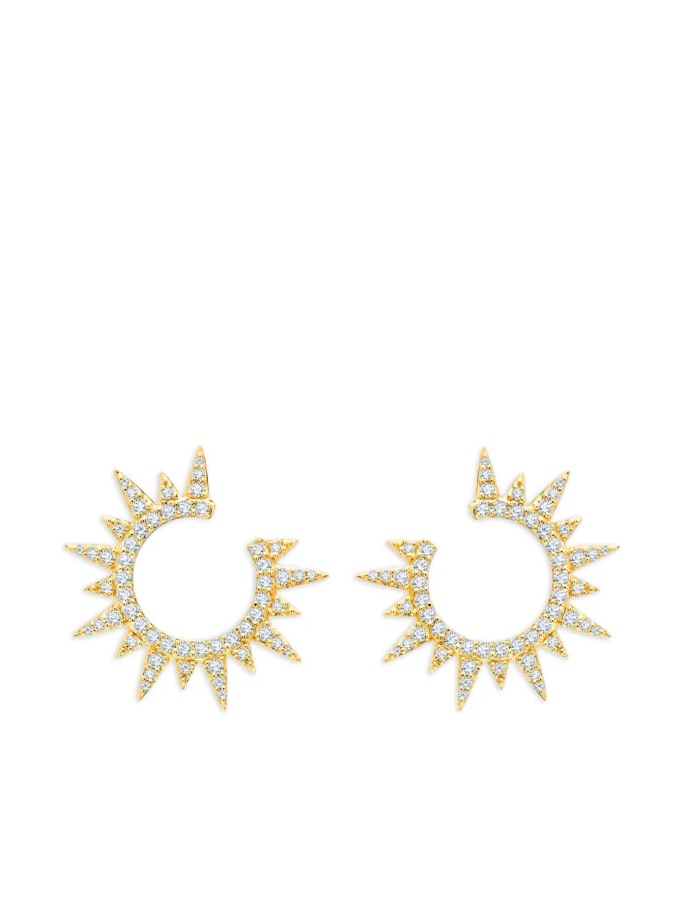 graziela 18K yellow gold Starburst diamond earrings | Gold | Image 1