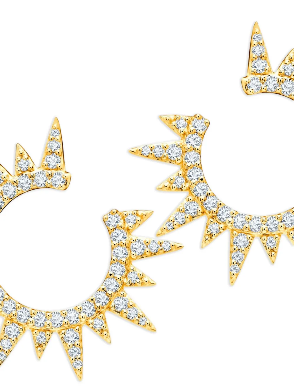 graziela 18K yellow gold Starburst diamond earrings | Image 2