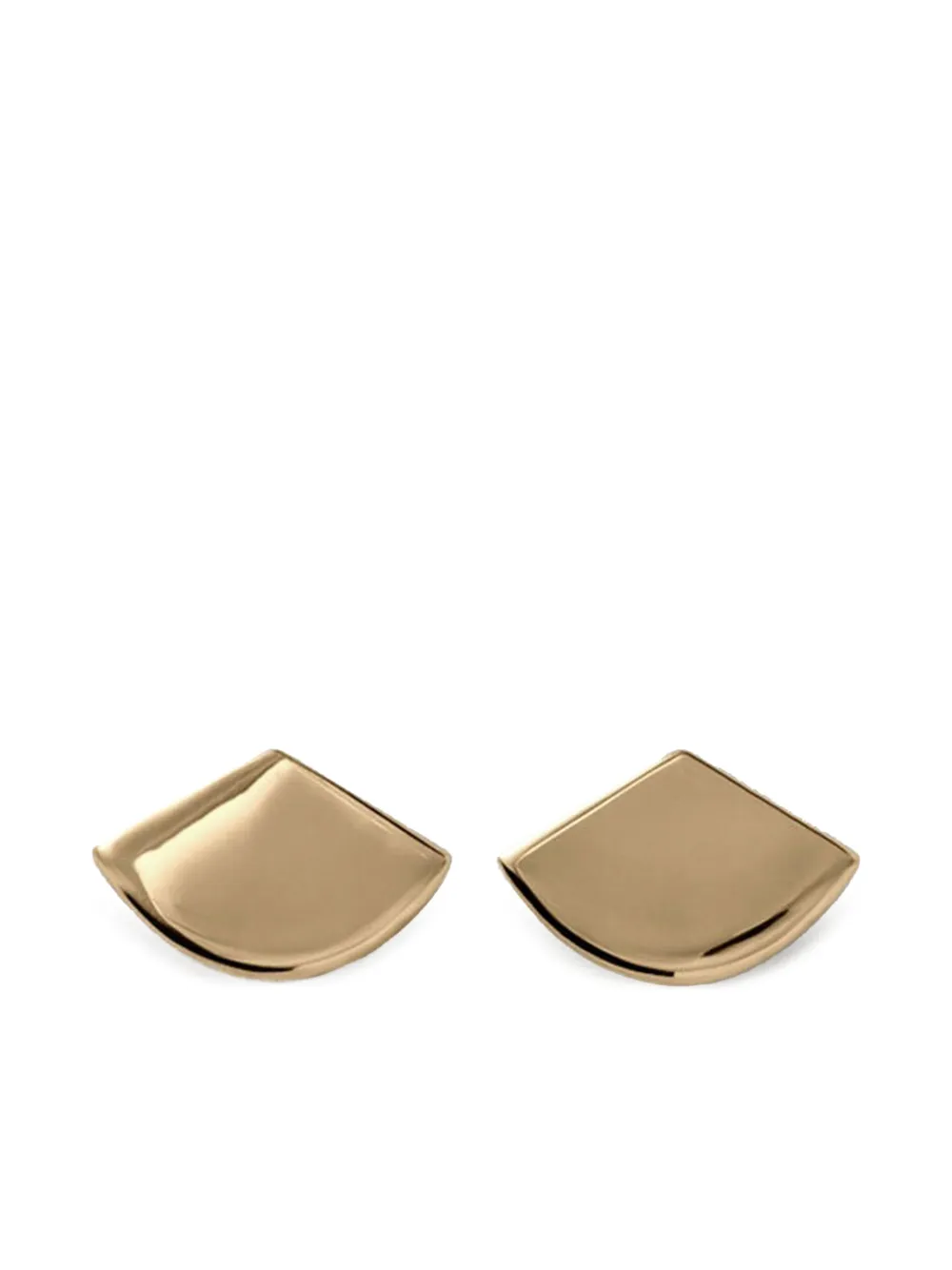 fan-shaped earrings
