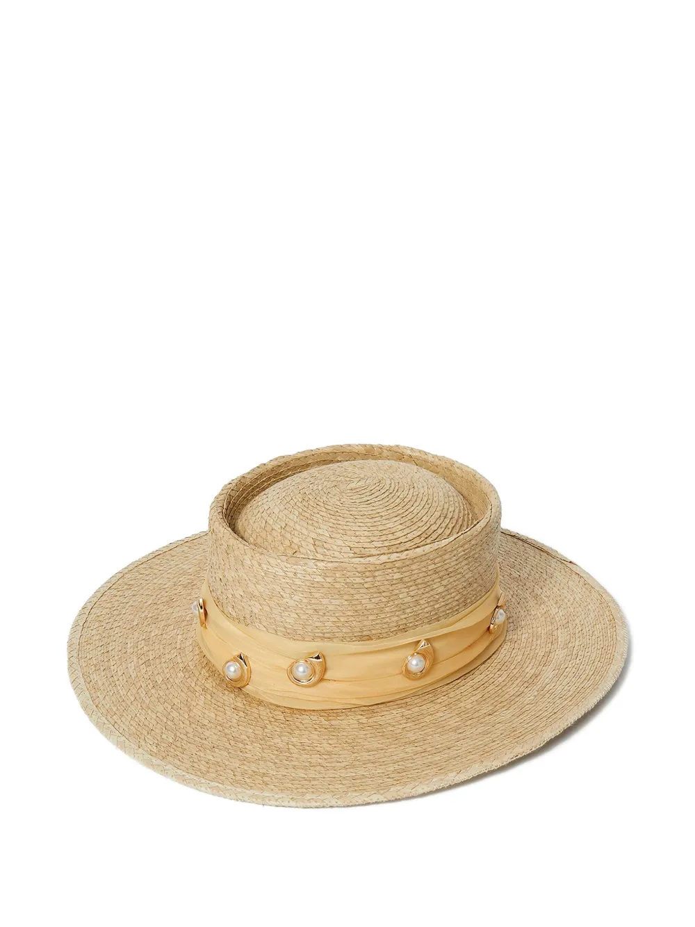 Michelle Déco embellished straw hat