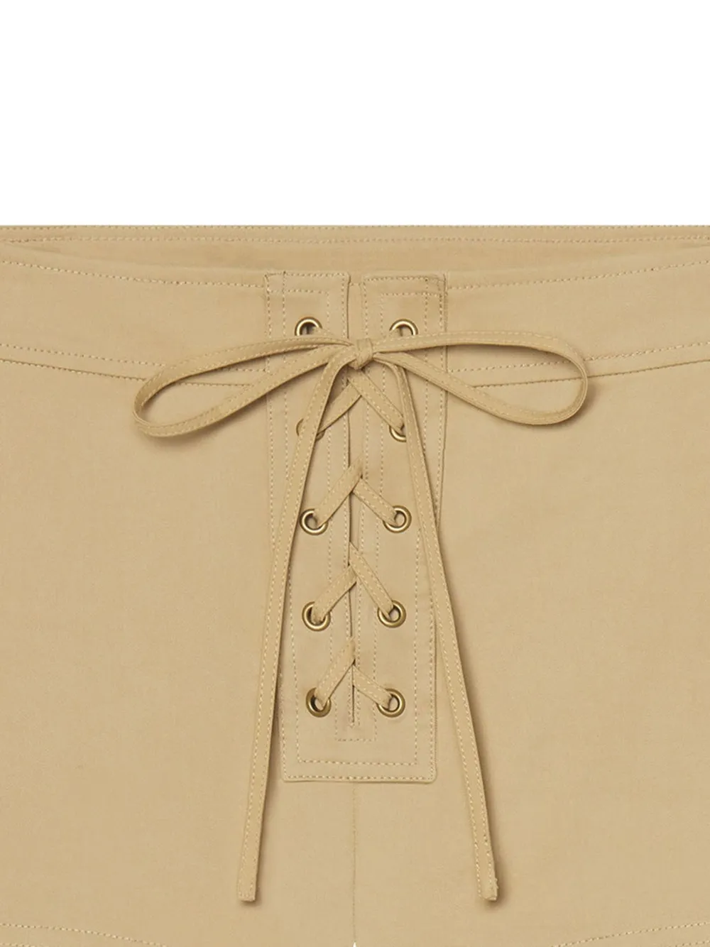 A.L.C. lace-up pocket shorts - Beige